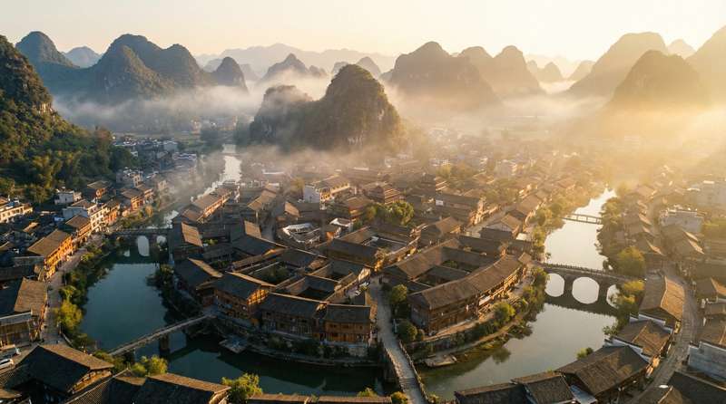 丁字裤视频-古镇晨曦纪录片